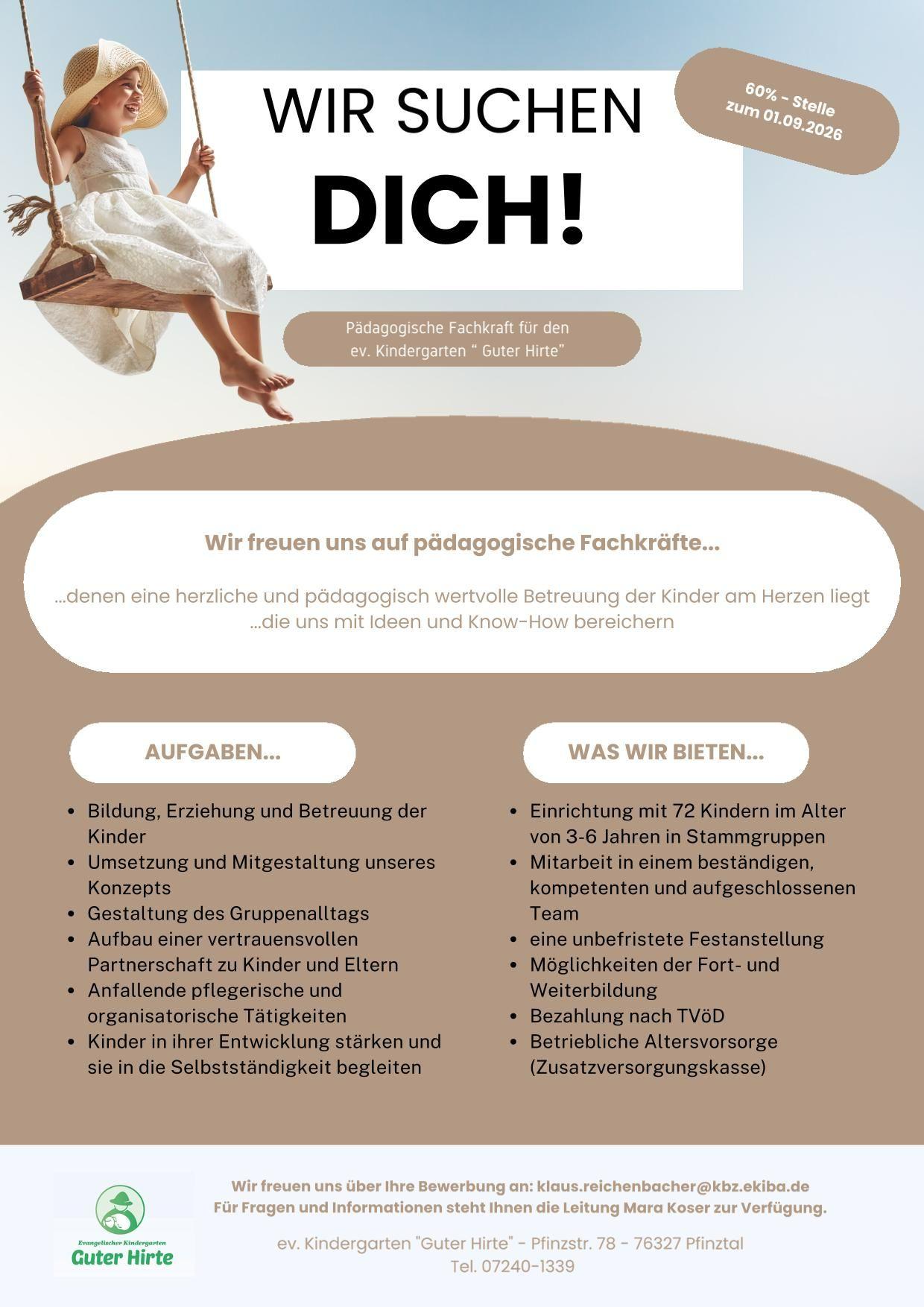 Stellenausschreibung Guter Hirte 1 - 1 / 2